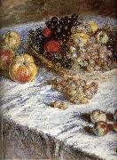 Claude Monet Pears and grapes painting